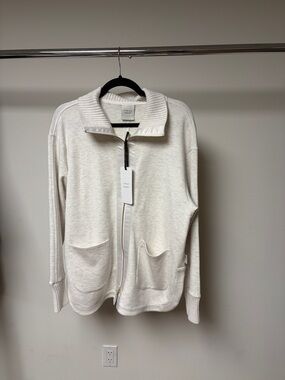 Varley niamh zip through ivory marl